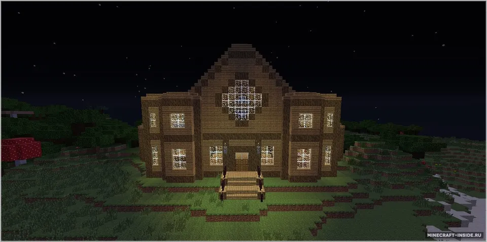Epic Wooden Mansion and Pool — Minecraft xarita, rasm 3