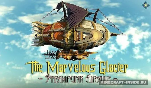 The Marvelous Glacier – Steampunk Airship — Minecraft xarita, rasm 1