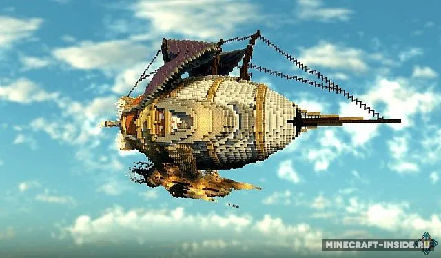 The Marvelous Glacier – Steampunk Airship — Minecraft xarita, rasm 2