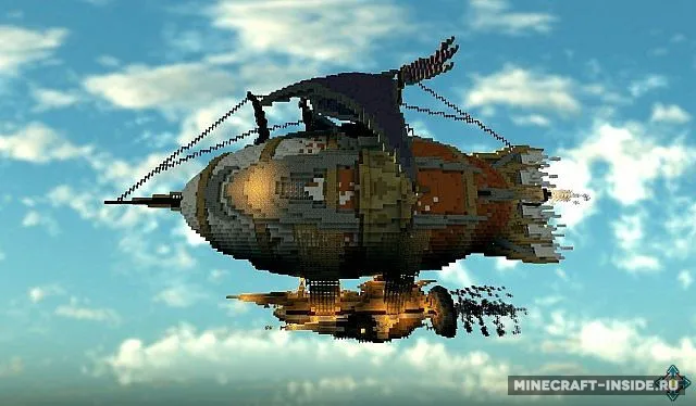 The Marvelous Glacier – Steampunk Airship — Minecraft xarita, rasm 3