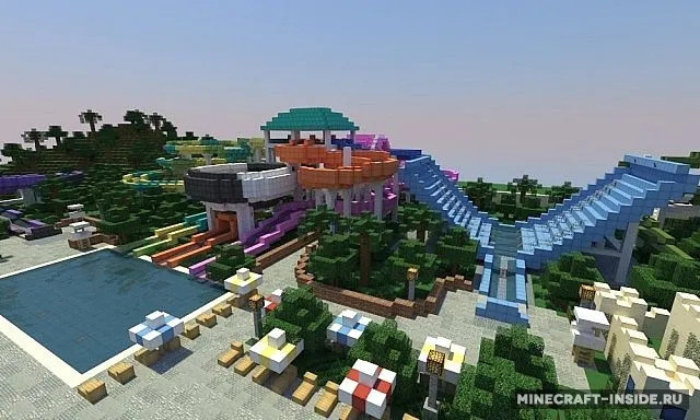 Caribbean Cove (Water Park) — Minecraft xarita, rasm 4