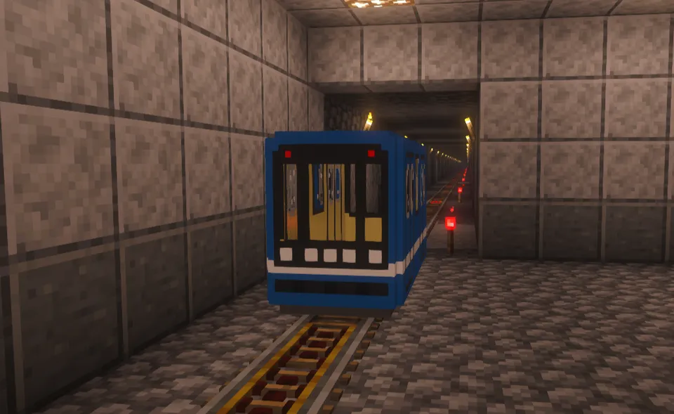 Nomernoy metro poyezdi — Minecraft resurs pak, rasm 2