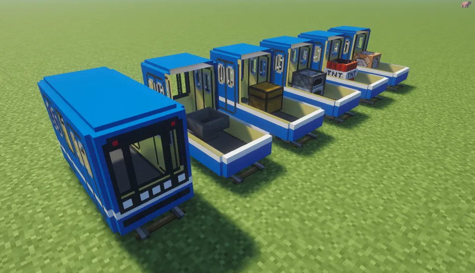 Nomernoy metro poyezdi — Minecraft resurs pak, rasm 3