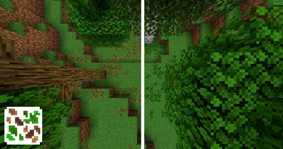 Better Leaf Litter — Minecraft resurs pak, rasm 4
