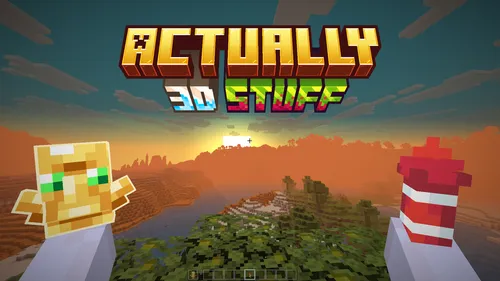 Actually 3D Stuff — Minecraft resurs pak, rasm 1