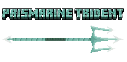 Prismarine trident — Minecraft resurs pak, rasm 1