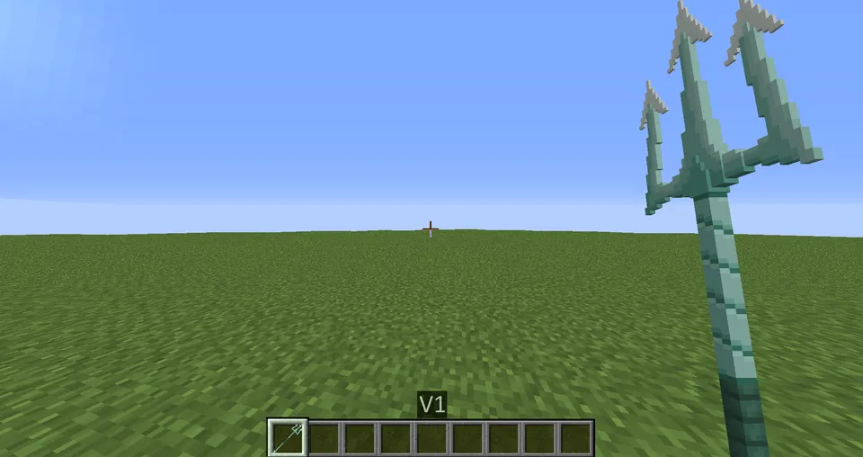 Prismarine trident — Minecraft resurs pak, rasm 2
