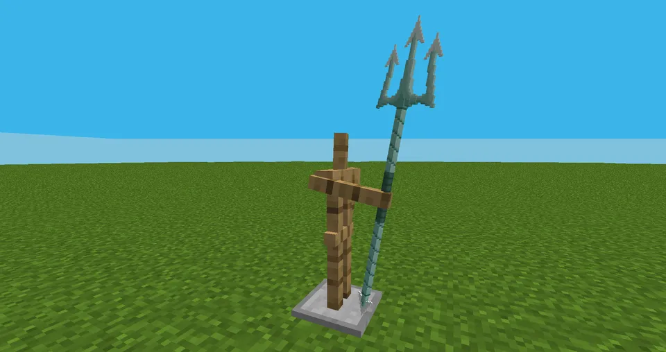 Prismarine trident — Minecraft resurs pak, rasm 5