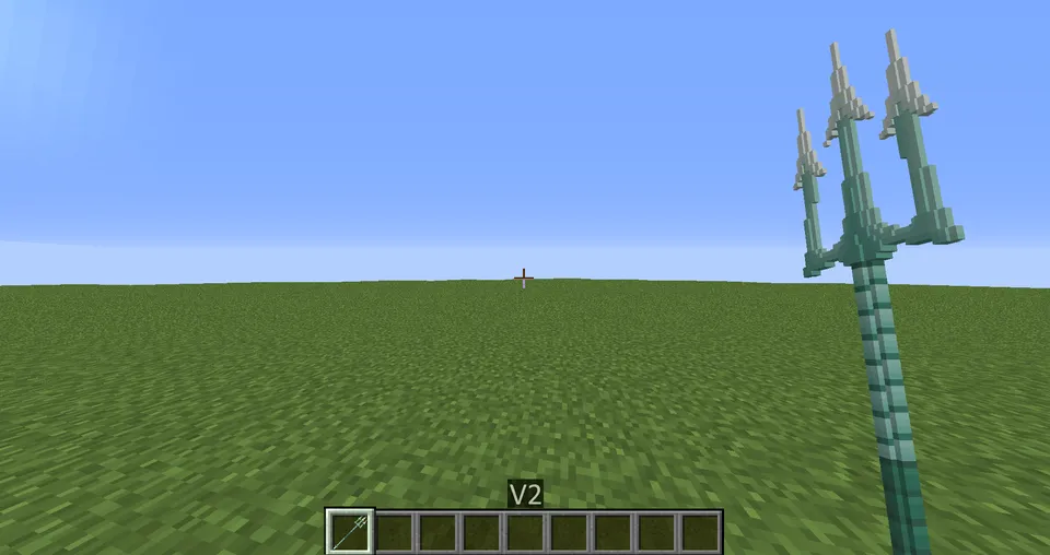 Prismarine trident — Minecraft resurs pak, rasm 6