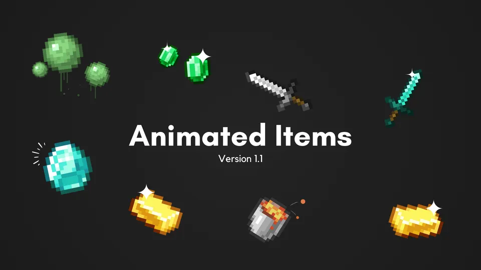 Animated Items — Minecraft resurs pak, rasm 6