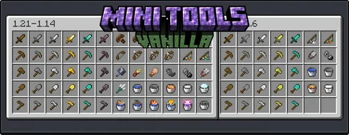 Mini Tools Vanilla — Minecraft resurs pak, rasm 1