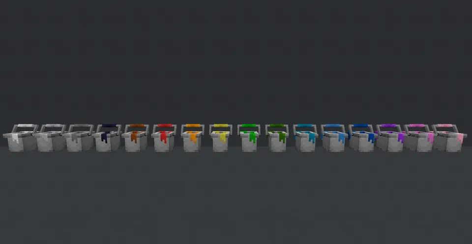 Paint Bucket 3D — Minecraft resurs pak, rasm 4