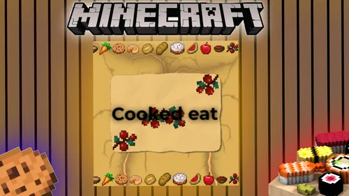 Cooked eat — Minecraft resurs pak, rasm 1