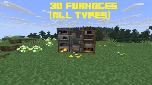 3D Furnaces (All types) — Minecraft resurs pak, rasm 1
