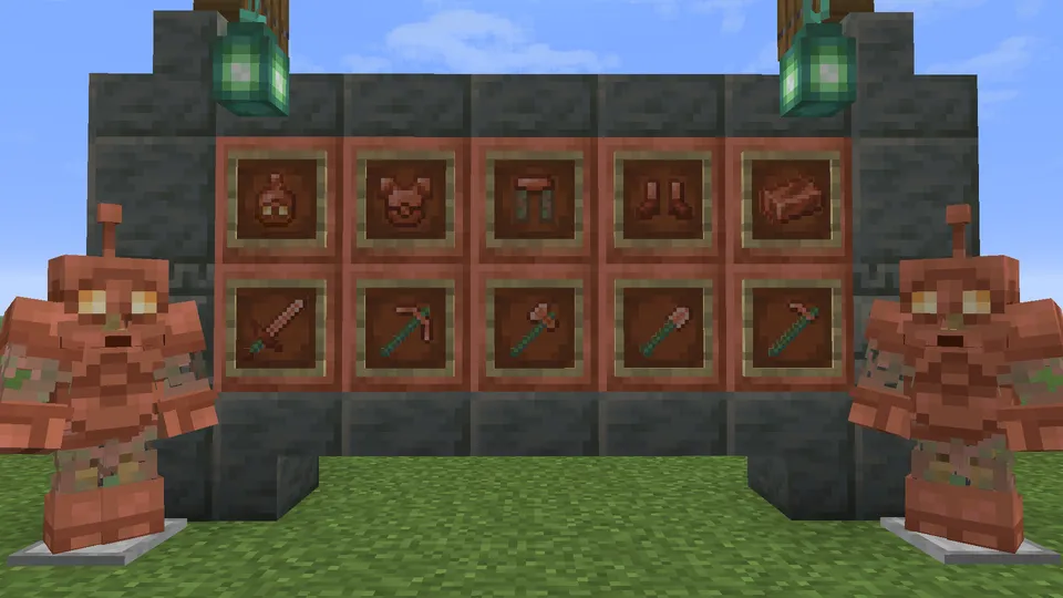 Better Copper Equipment — Minecraft resurs pak, rasm 2