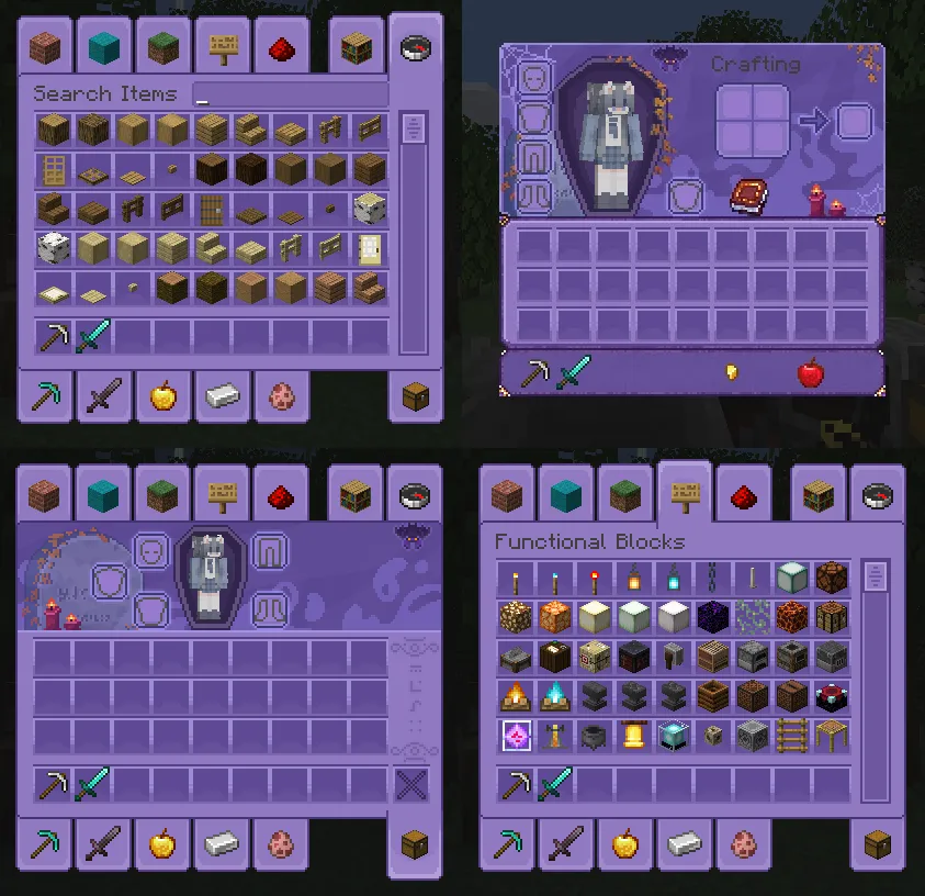 Halloween HUD and GUI — Minecraft resurs pak, rasm 4