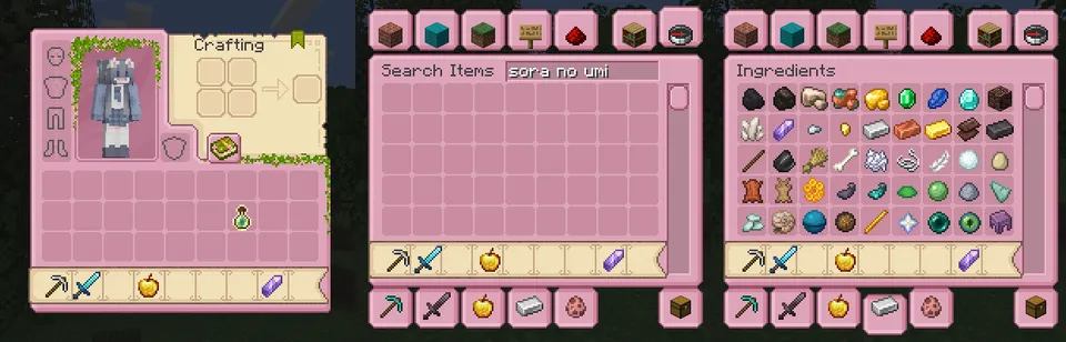 Sweet GUI — Minecraft resurs pak, rasm 8