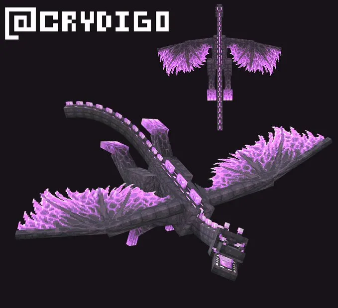 Ender Dragon Revamp — Minecraft resurs pak, rasm 4