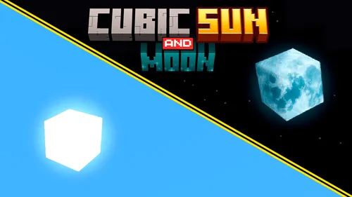 Cubic Sun and Moon (Cubic Stars) — Minecraft resurs pak, rasm 1