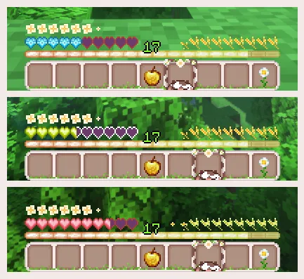 ChocoCow HUD — Minecraft resurs pak, rasm 2