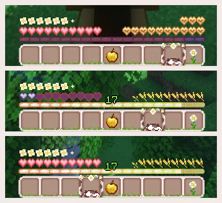 ChocoCow HUD — Minecraft resurs pak, rasm 3