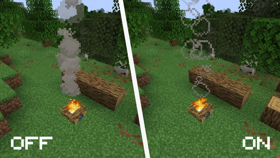 Unobtrusive Particles — Minecraft resurs pak, rasm 2