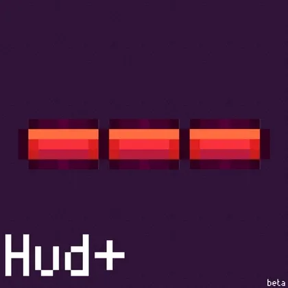Hud+ — Minecraft resurs pak, rasm 1
