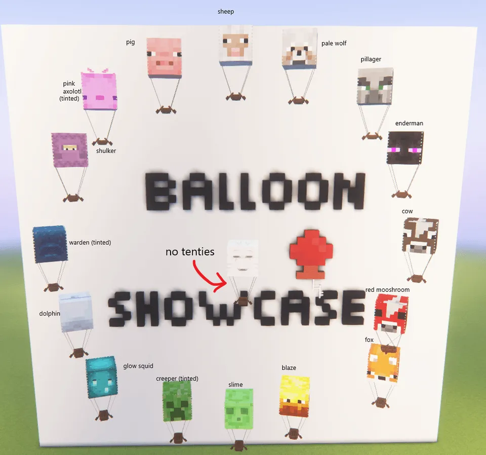 Balloon Ghasts — Minecraft resurs pak, rasm 2