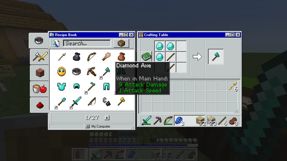 System 98 (Windows 98 Themed GUI) — Minecraft resurs pak, rasm 3
