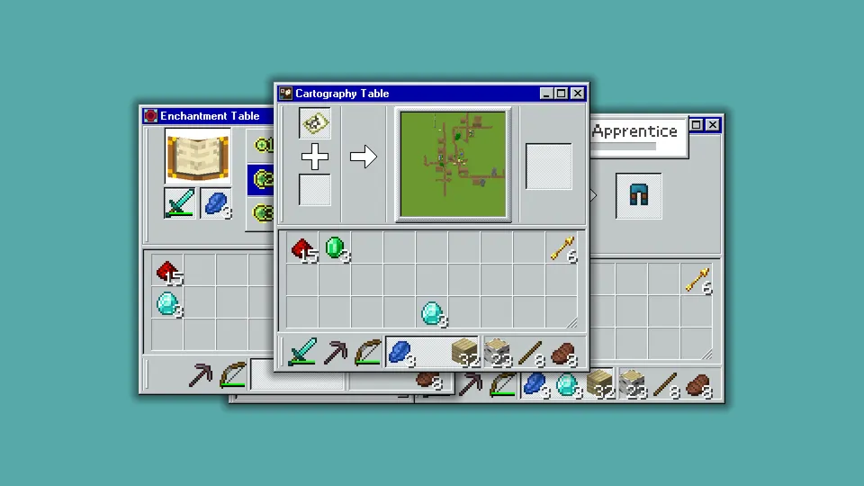System 98 (Windows 98 Themed GUI) — Minecraft resurs pak, rasm 7