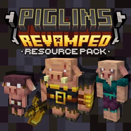AL's Piglins Revamped — Minecraft resurs pak, rasm 1