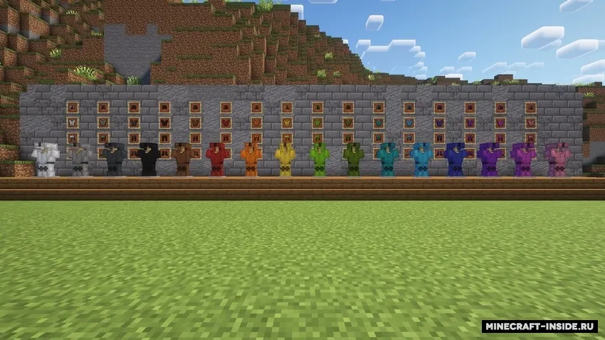 Colourful Leather Armour — Minecraft resurs pak, rasm 2