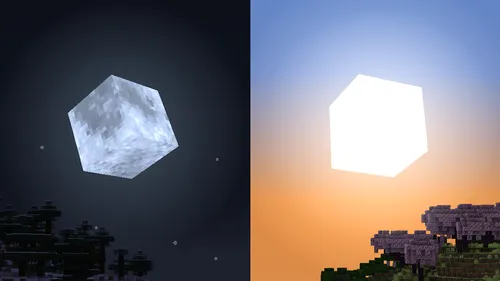 Cubic Sun & Moon — Minecraft resurs pak, rasm 1