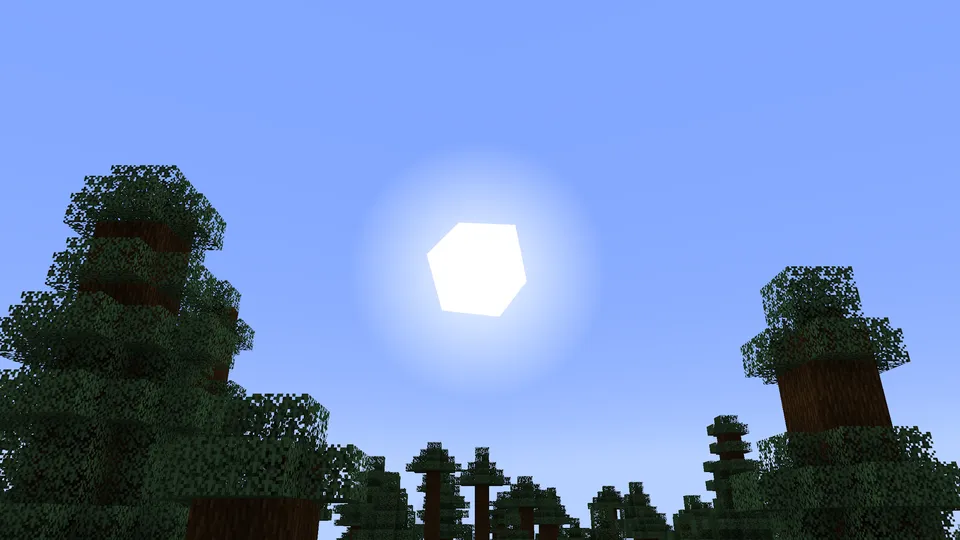 Cubic Sun & Moon — Minecraft resurs pak, rasm 2
