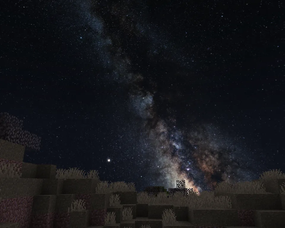 Milky Way Galaxy 2.0 — Minecraft resurs pak, rasm 2