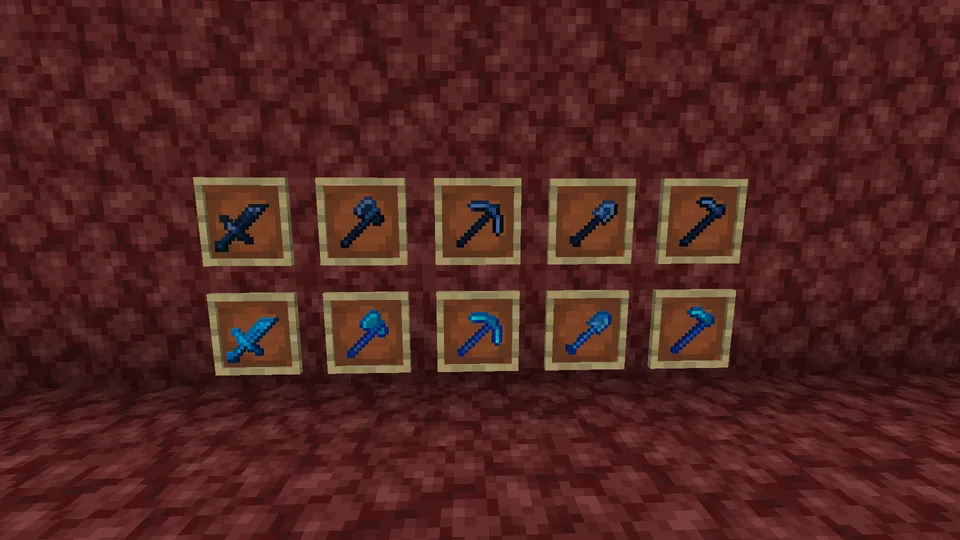 Blue Netherite — Minecraft resurs pak, rasm 2