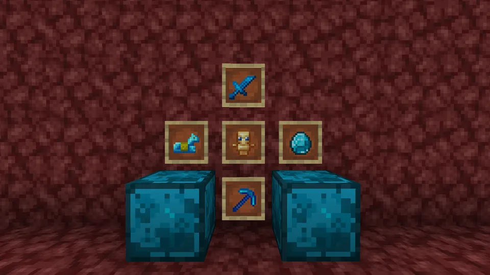 Blue Netherite — Minecraft resurs pak, rasm 3