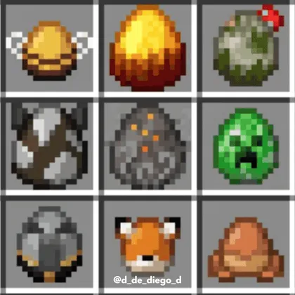 New eggs mobs — Minecraft resurs pak, rasm 1