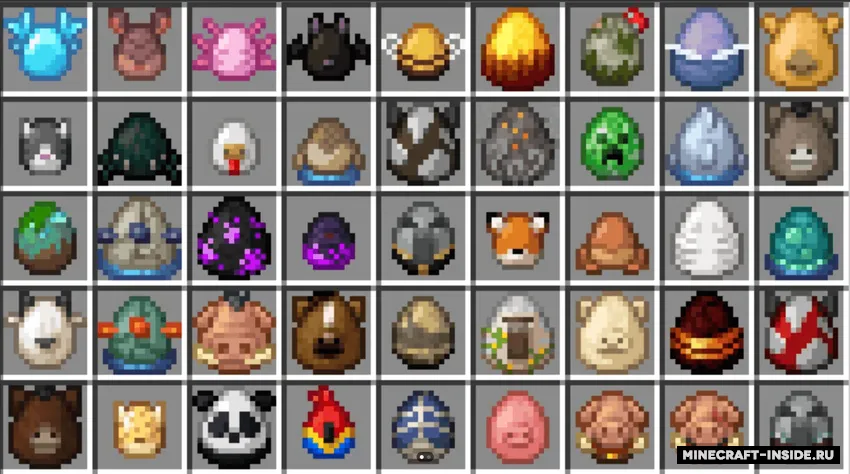 New eggs mobs — Minecraft resurs pak, rasm 2
