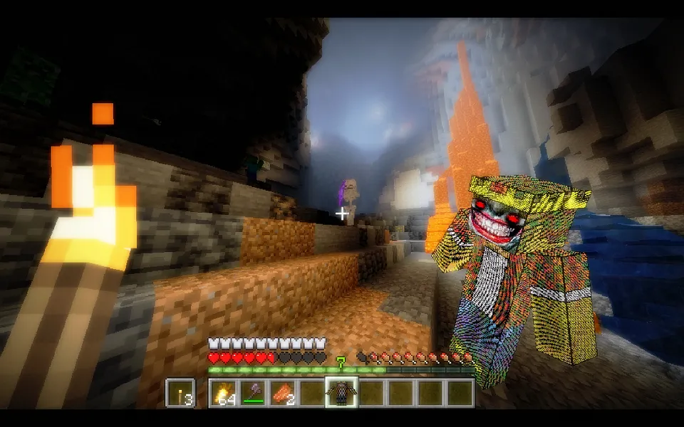 Trolls Axe Pvp Totem 3d — Minecraft resurs pak, rasm 4