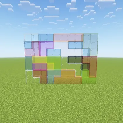 Vanilla Connected Glass — Minecraft resurs pak, rasm 1
