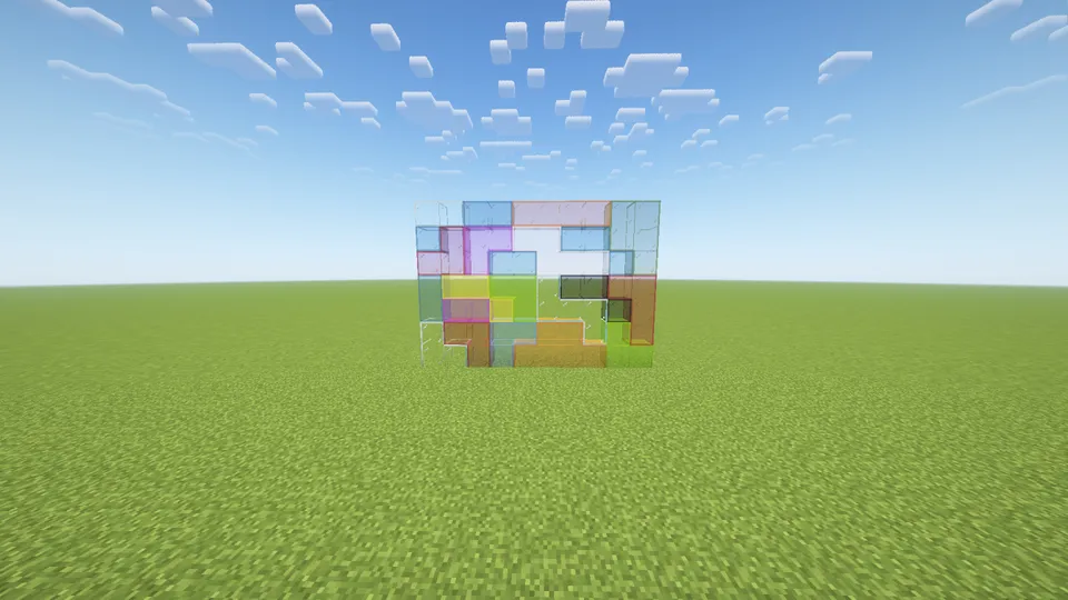 Vanilla Connected Glass — Minecraft resurs pak, rasm 3