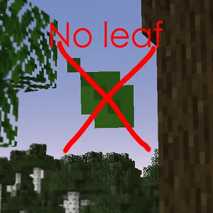 NoLeaf — Minecraft resurs pak, rasm 1
