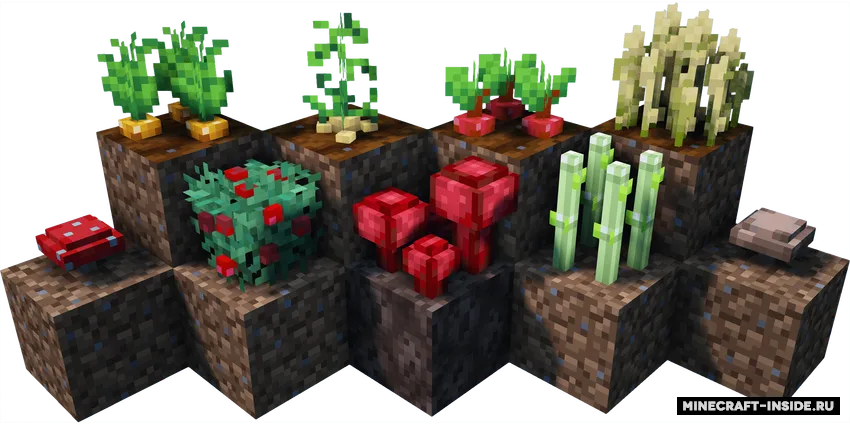 Crops 3D Reforged — Minecraft resurs pak, rasm 2