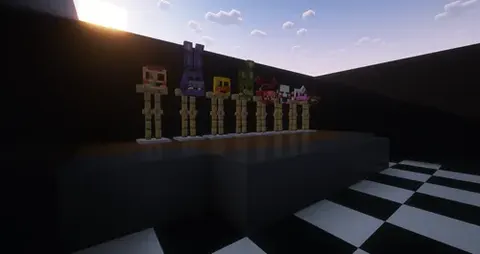 Fnaf 1-3 qism animatronik niqoblari
