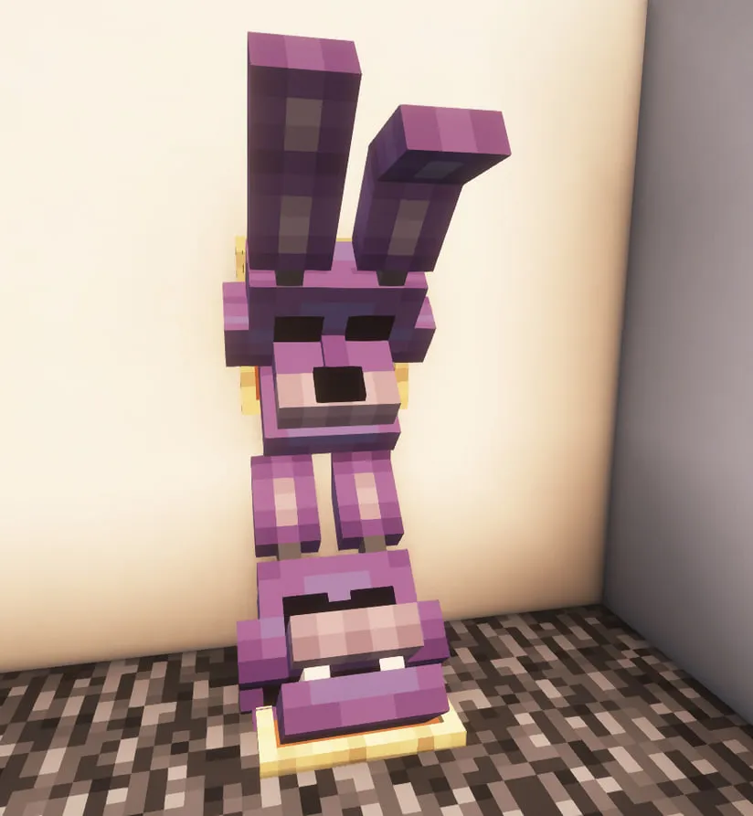 Fnaf 1-3 qism animatronik niqoblari — Minecraft resurs pak, rasm 3