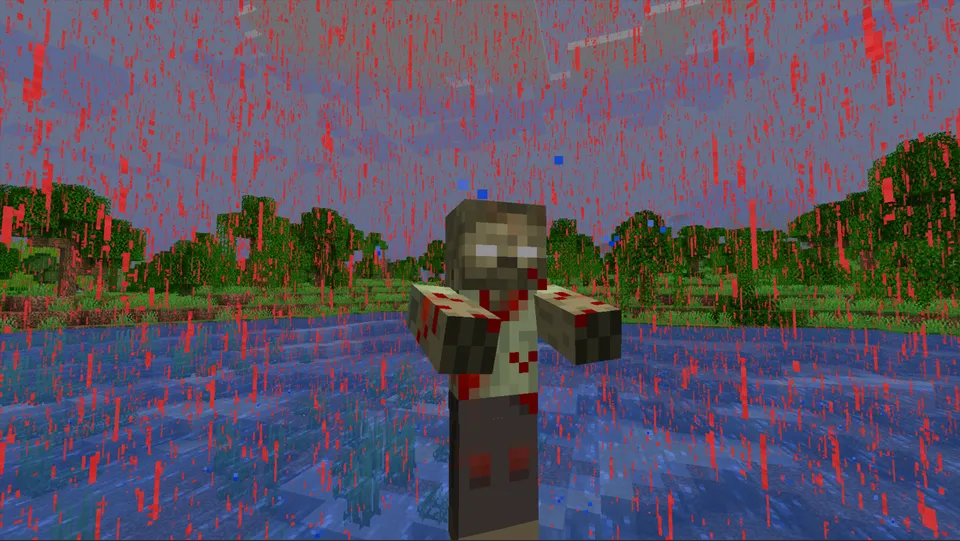 My world is bleeding — Minecraft resurs pak, rasm 7