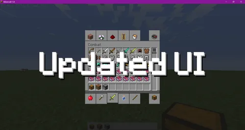 UpdatedUI - oddiy, tekis va zamonaviy — Minecraft resurs pak, rasm 1