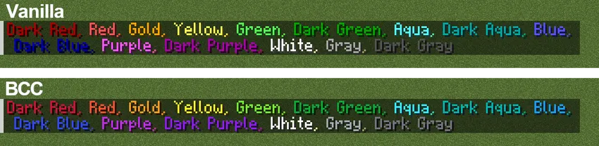 Better Color Codes — Minecraft resurs pak, rasm 3