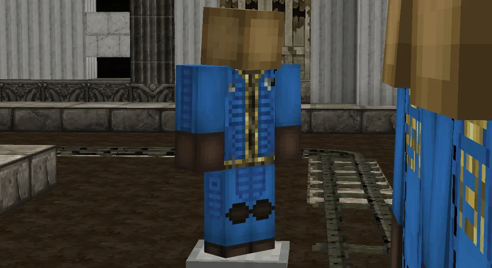 Fallout'dan Vault-Tec boshpanasi kombinezoni — Minecraft resurs pak, rasm 8